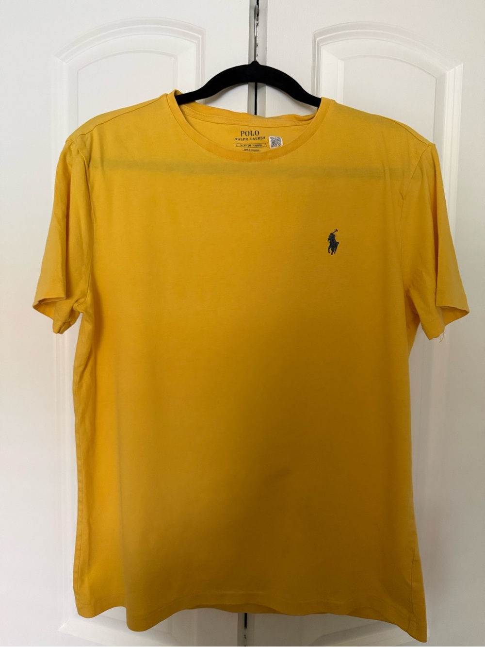 Polo by Ralph Lauren Yellow Short Sleeve Crew Tee with Navy Pony